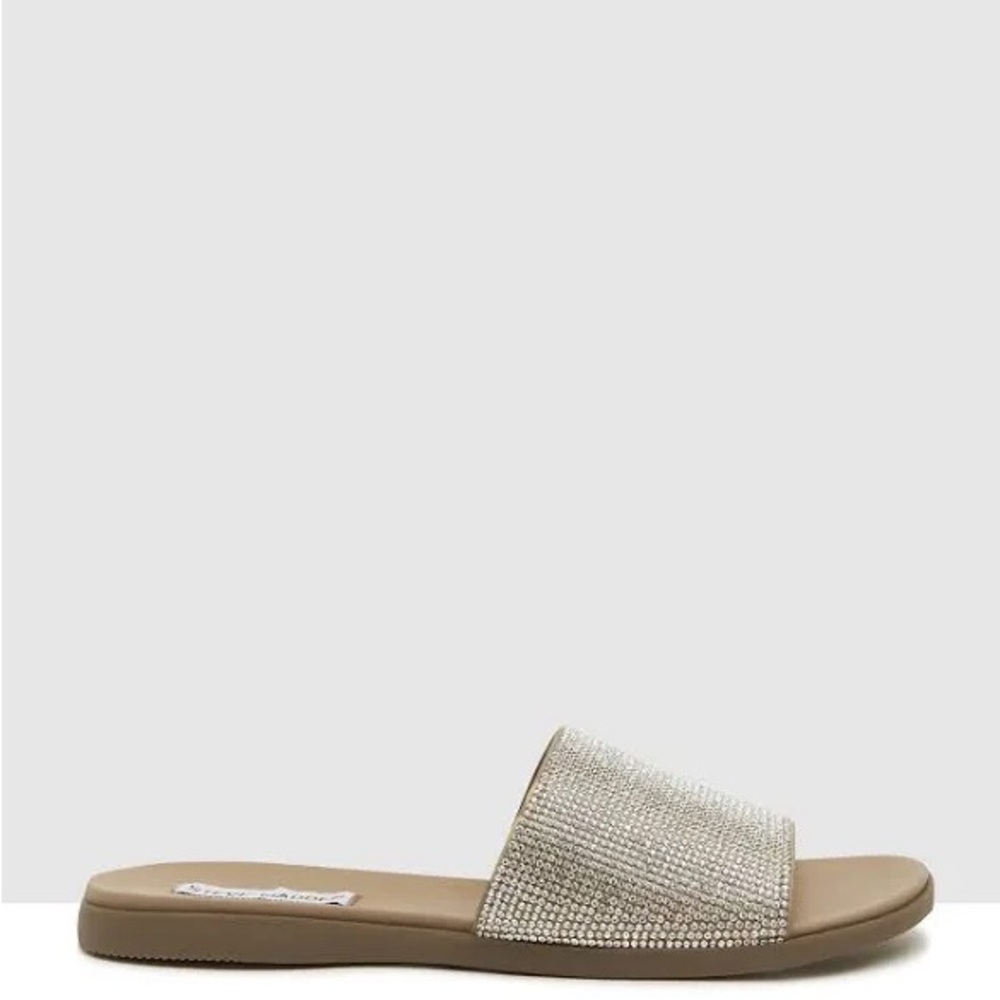 Steve Madden Kailey Rhinestoned Slide Sandal